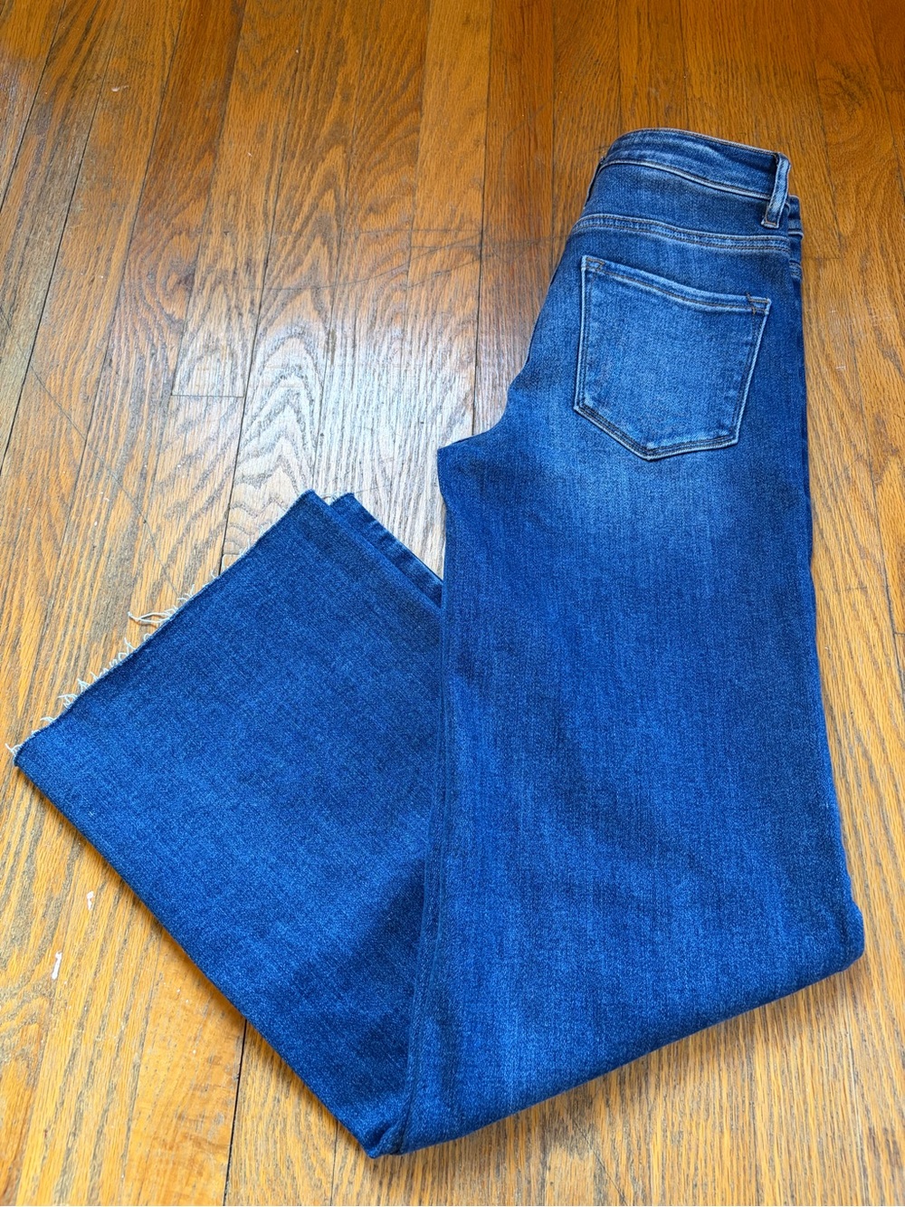 Bayeas Women’s High-Waisted Distressed Wide Leg Jeans
